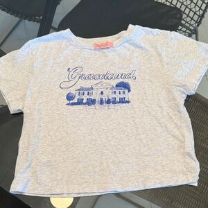 Realisation Par Gray Tee with Blue Graceland Print